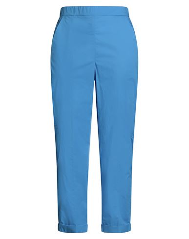 Woman Pants Azure Size 10 Cotton