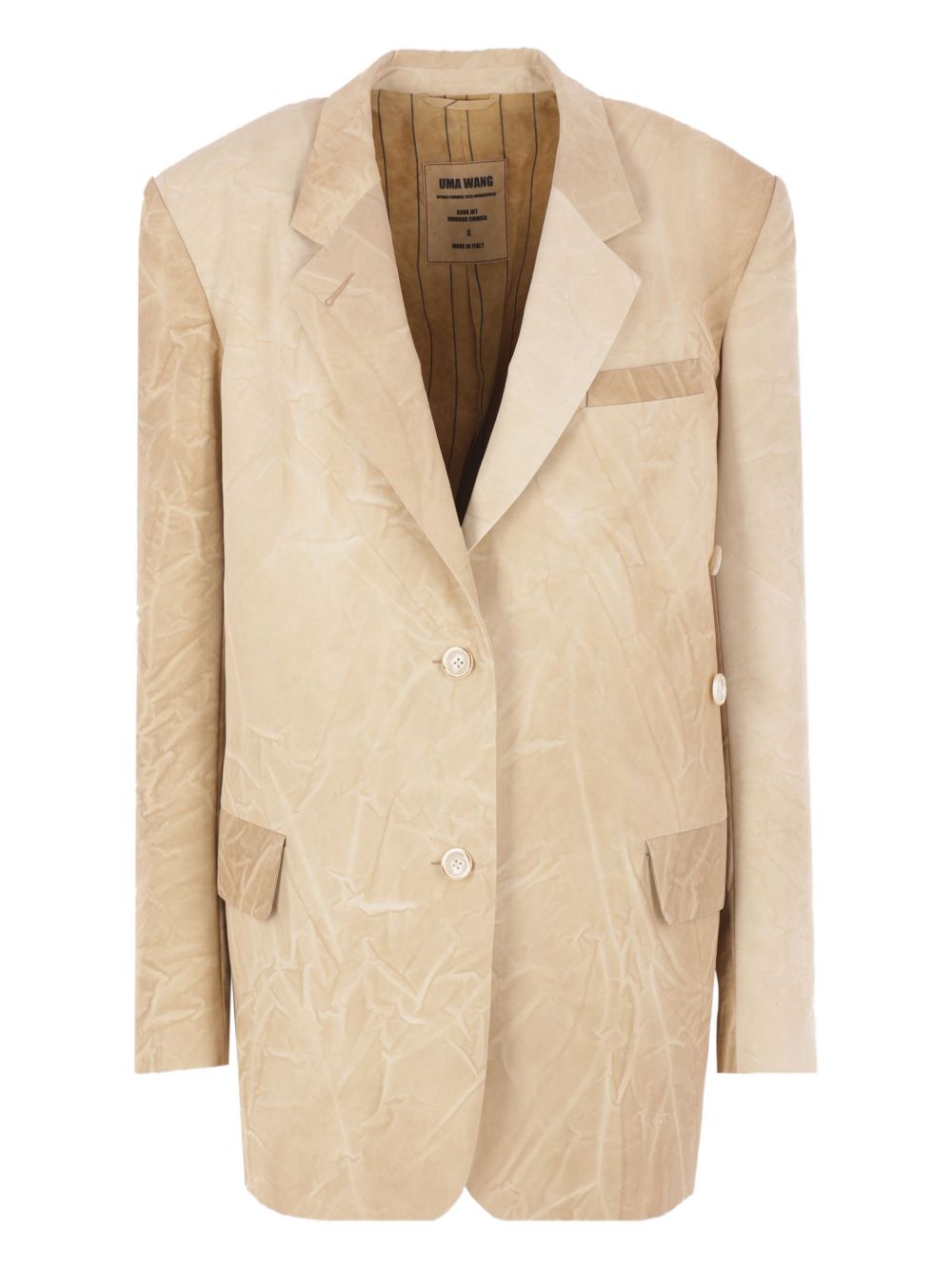 Uma Wang single-breasted blazer - Neutrals