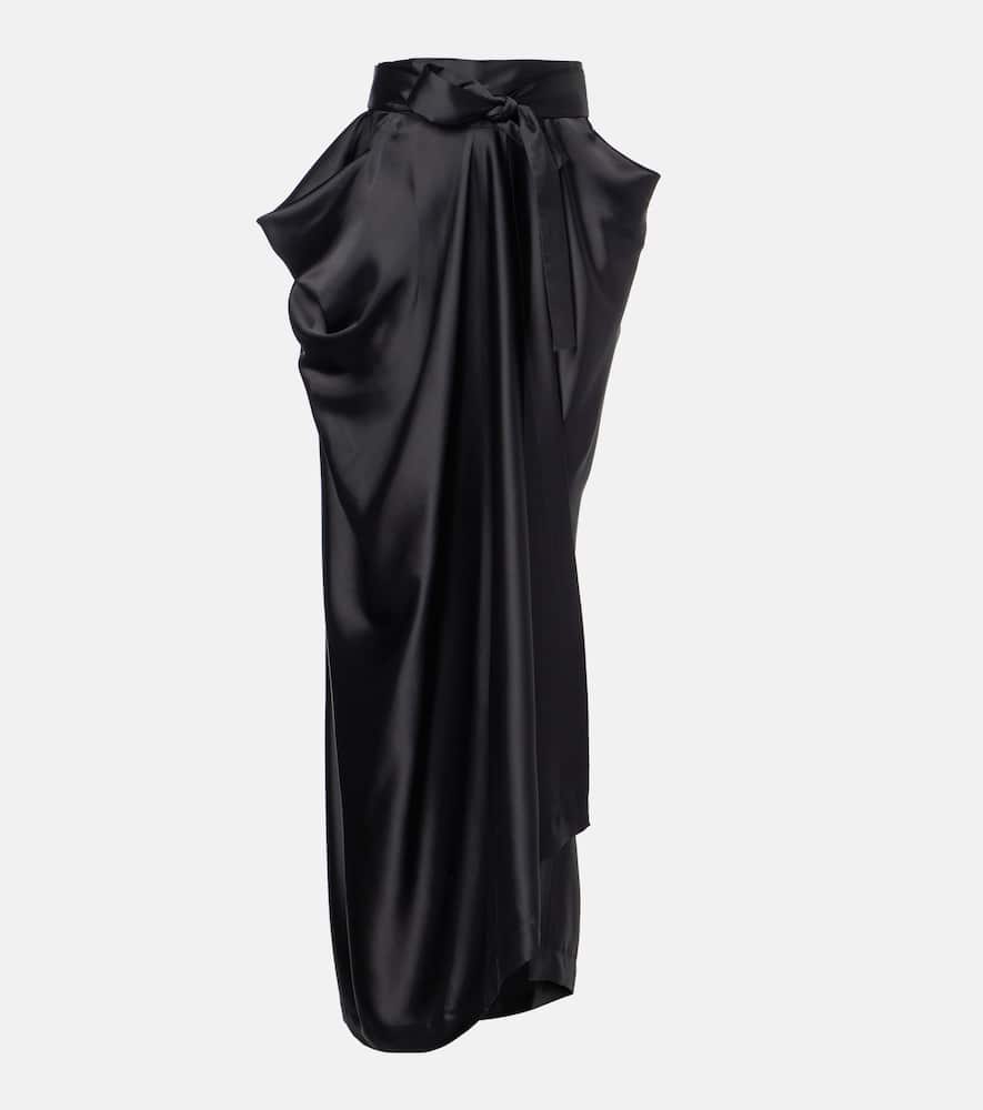 Kendall bow-detail maxi skirt