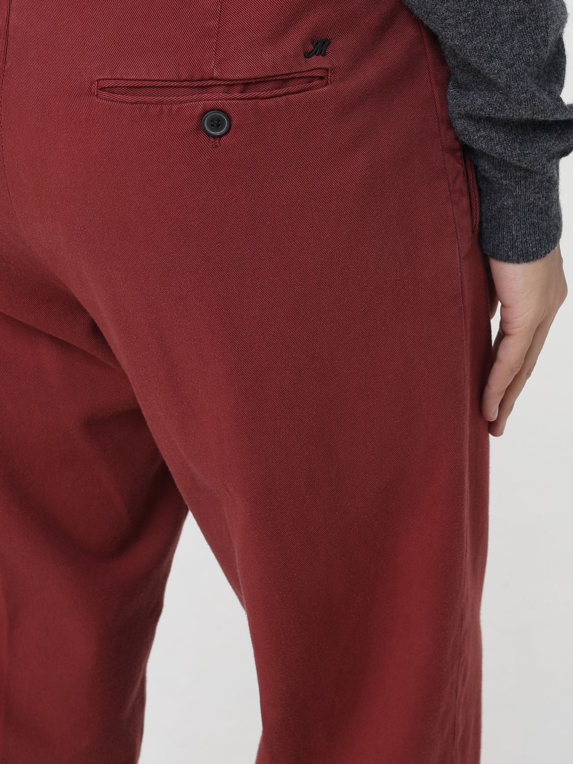 Pants Men color Red