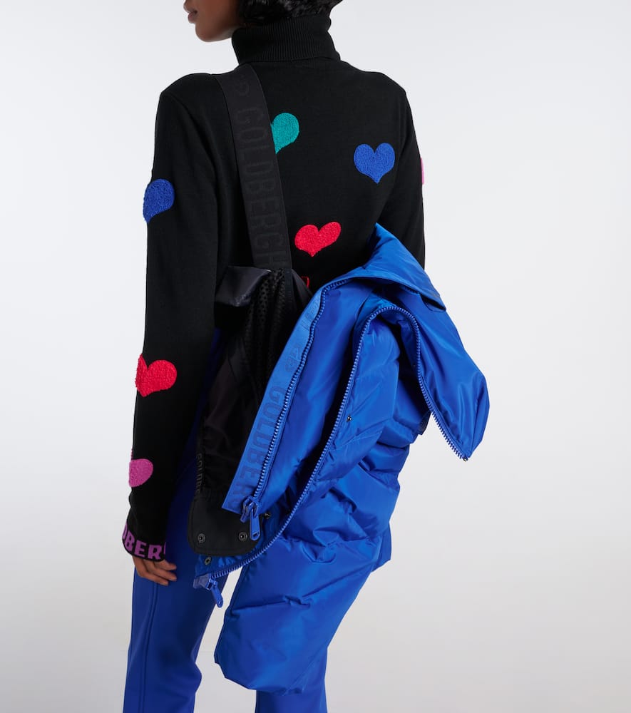 Liora quilted down ski jacket