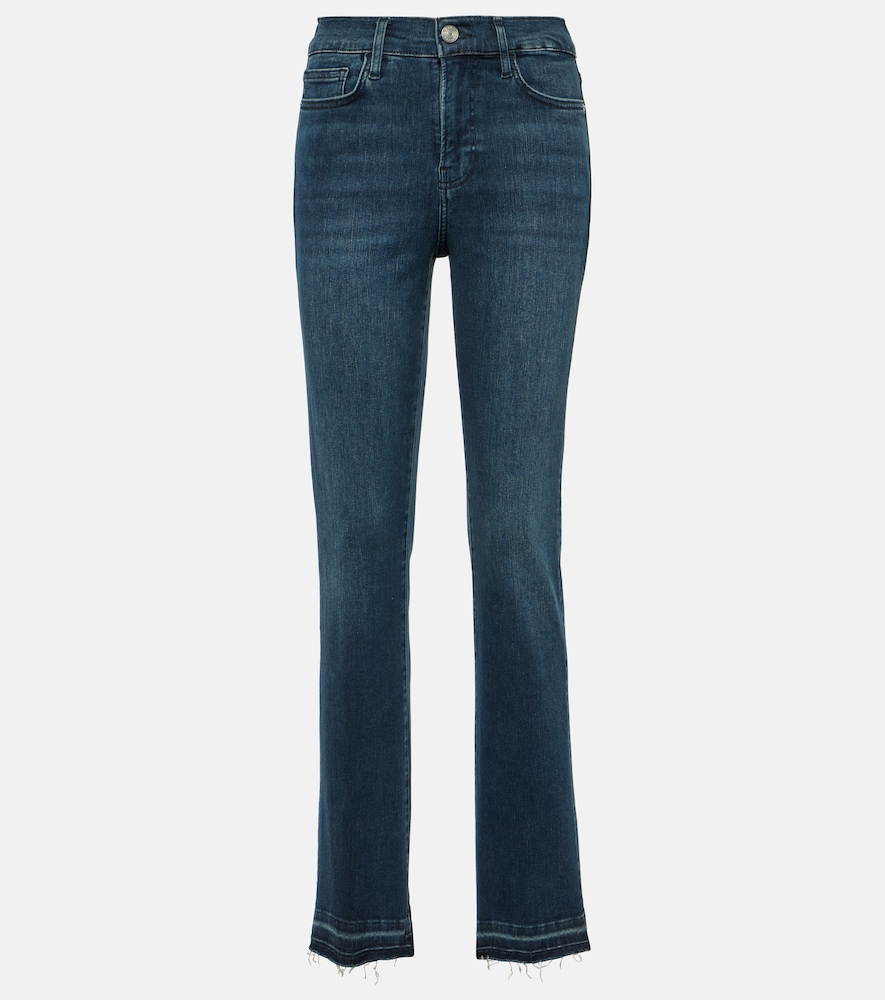 High-rise straight jeans