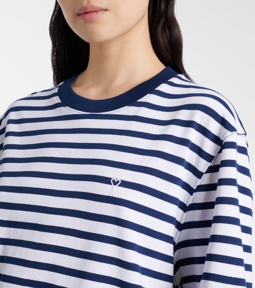 Striped cotton jersey T-shirt