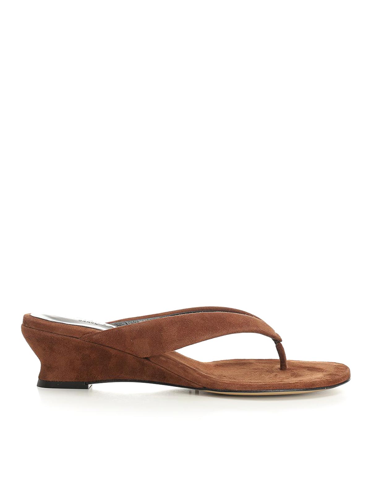 Micro Wedge Thong Sandal Sandals Brown