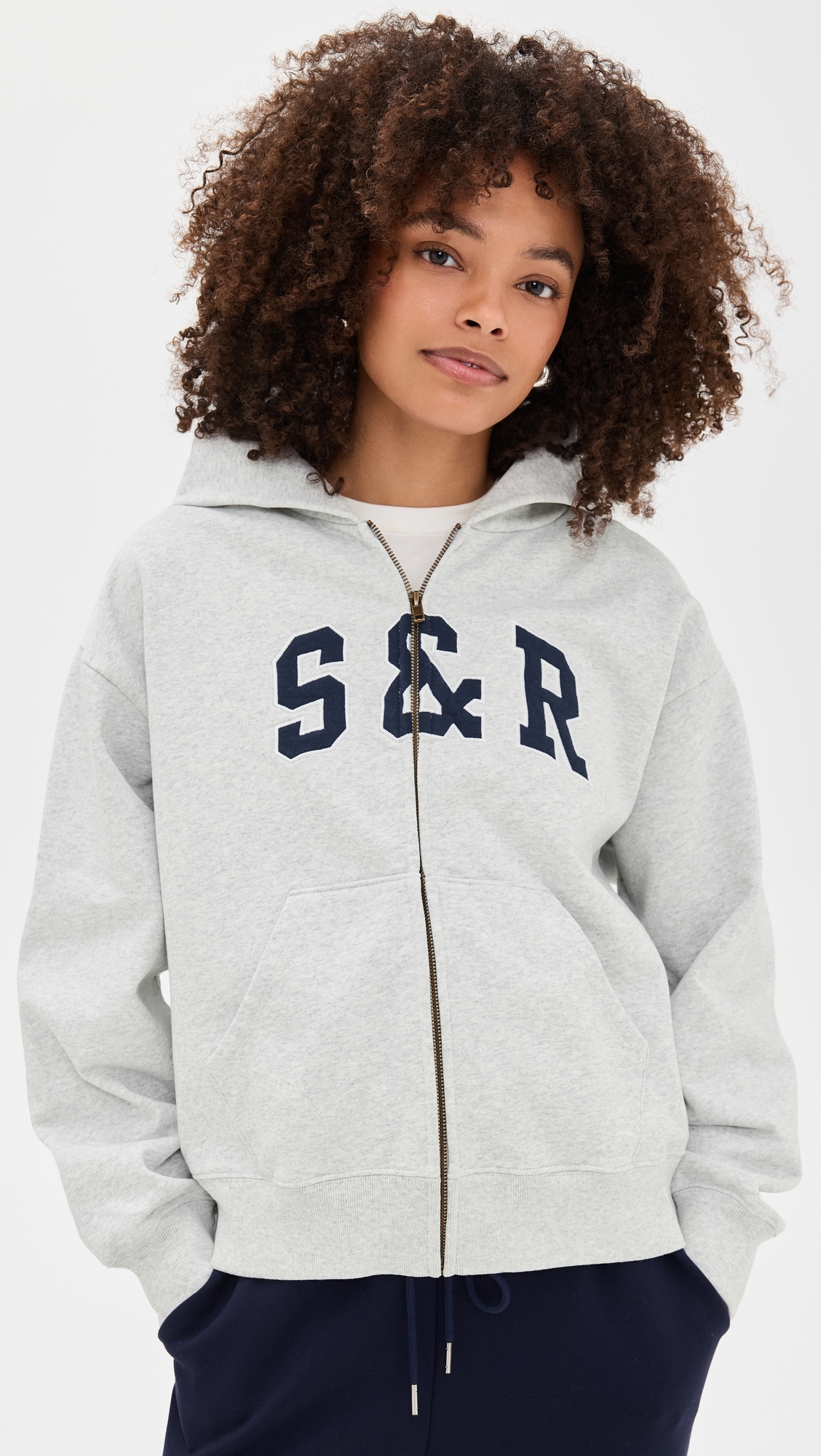 S & R Ivy Zip Hoodie Heather Gray