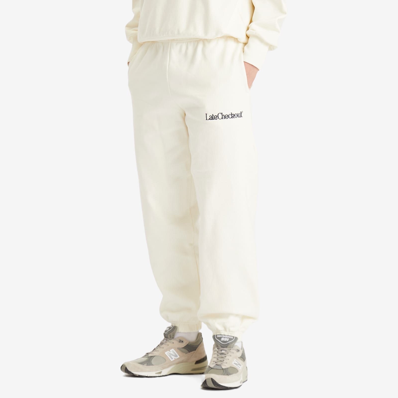 Late Checkout Men's Joggers in White