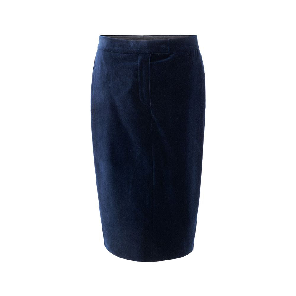 Velvet Skirt — Blue