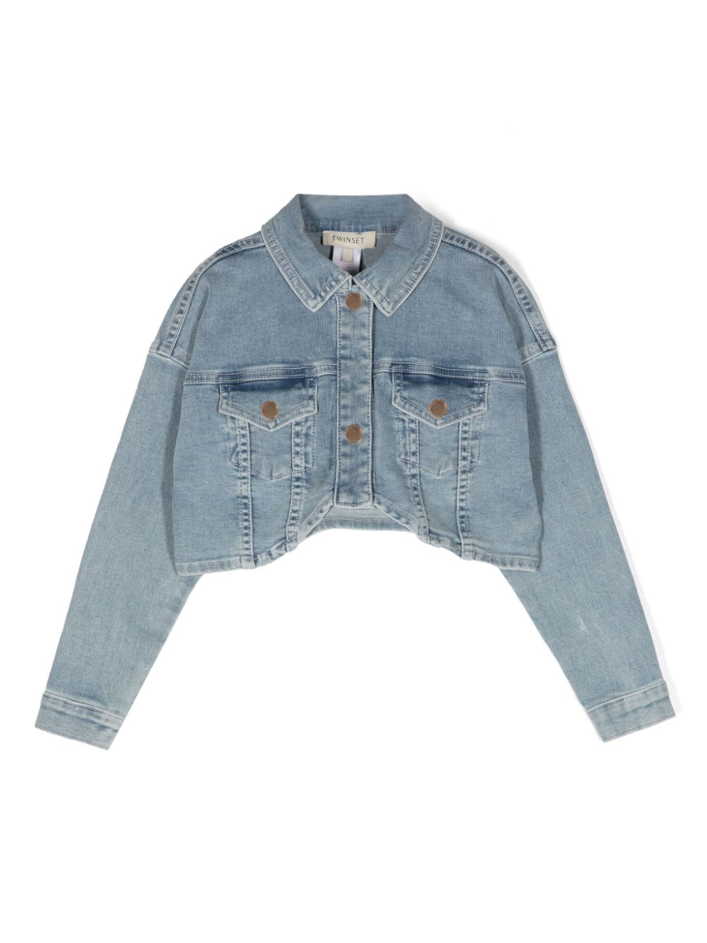 Cropped denim jacket - Blue