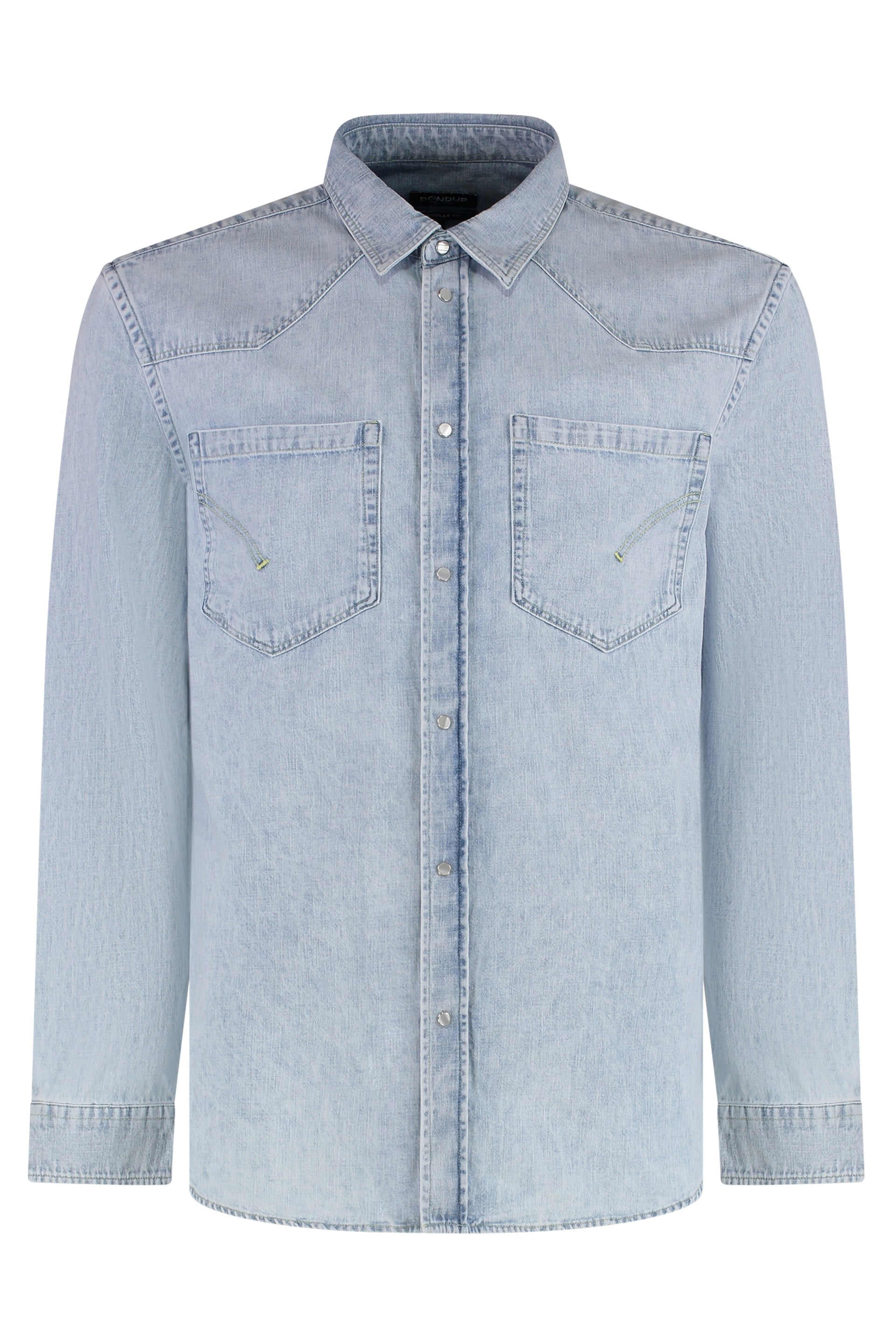 Men's Cotton Denim Shirt with Two Front Pockets