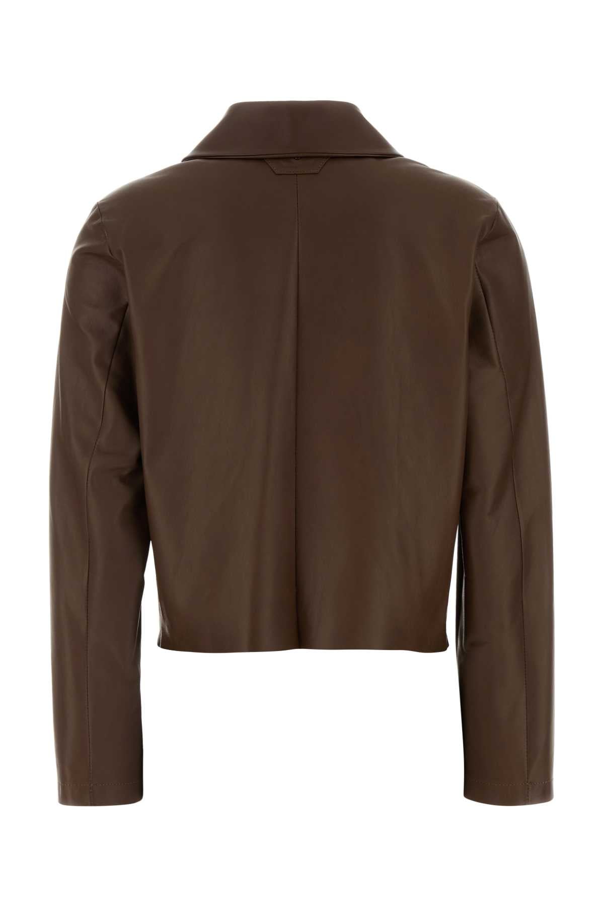 Santoro Brown Leather Jacket