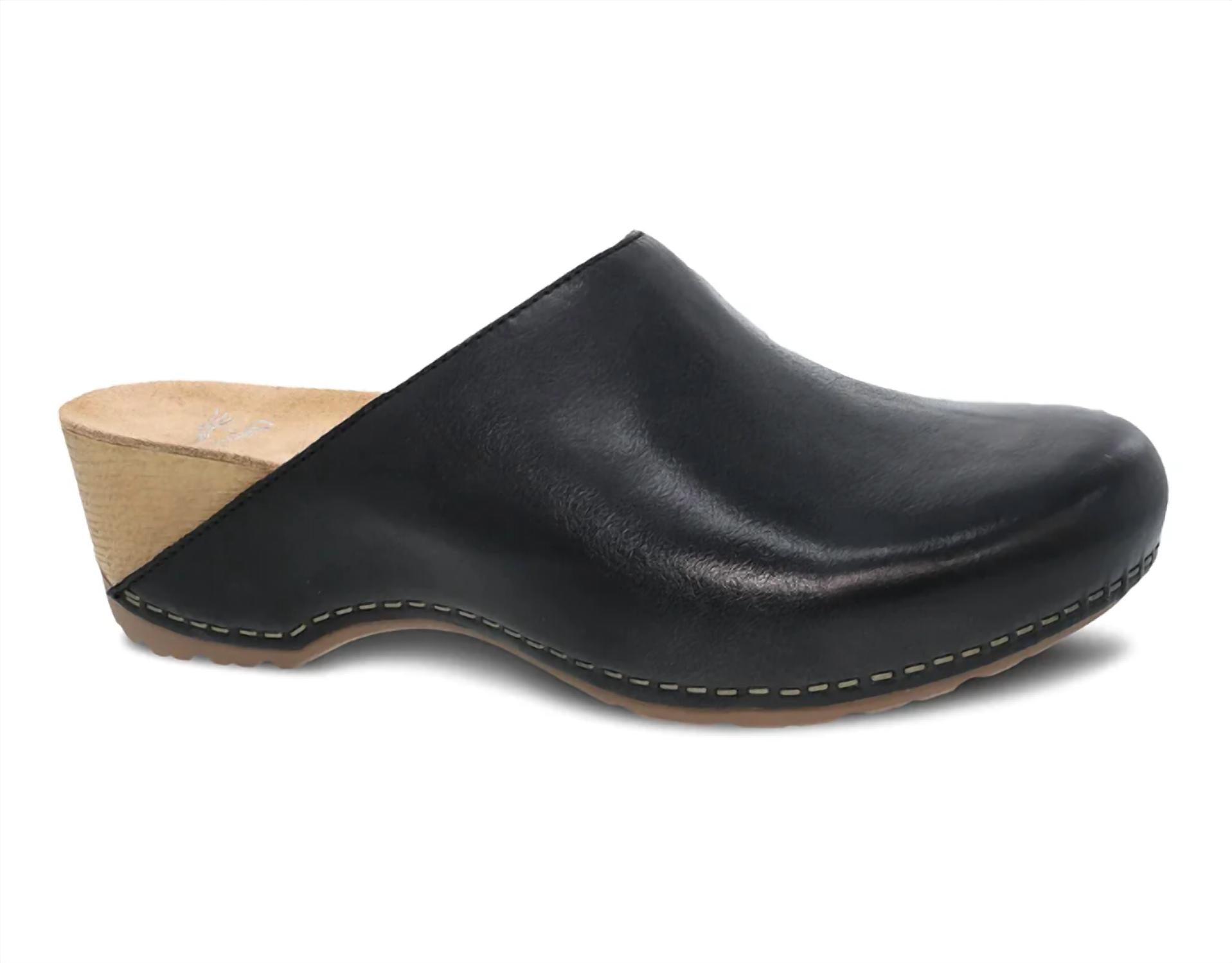 Women's Talulah Milled Burnished Mule In Black