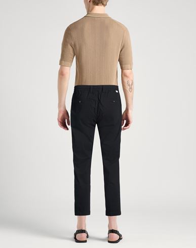 Man Pants Black Size 28 Cotton, Elastane