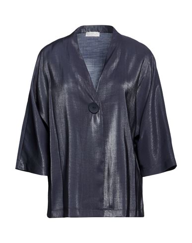 Woman Jacket Midnight blue Size 8 Viscose, Polyester