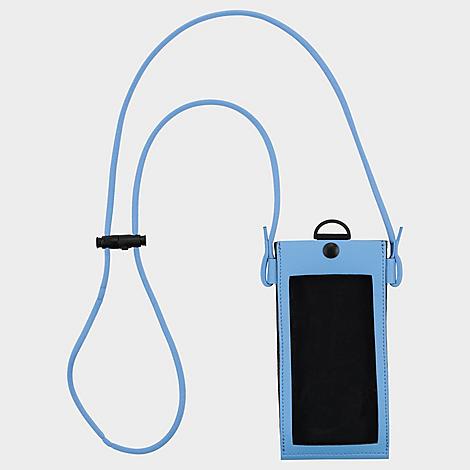 Premium Phone Crossbody Bag in White/Blue