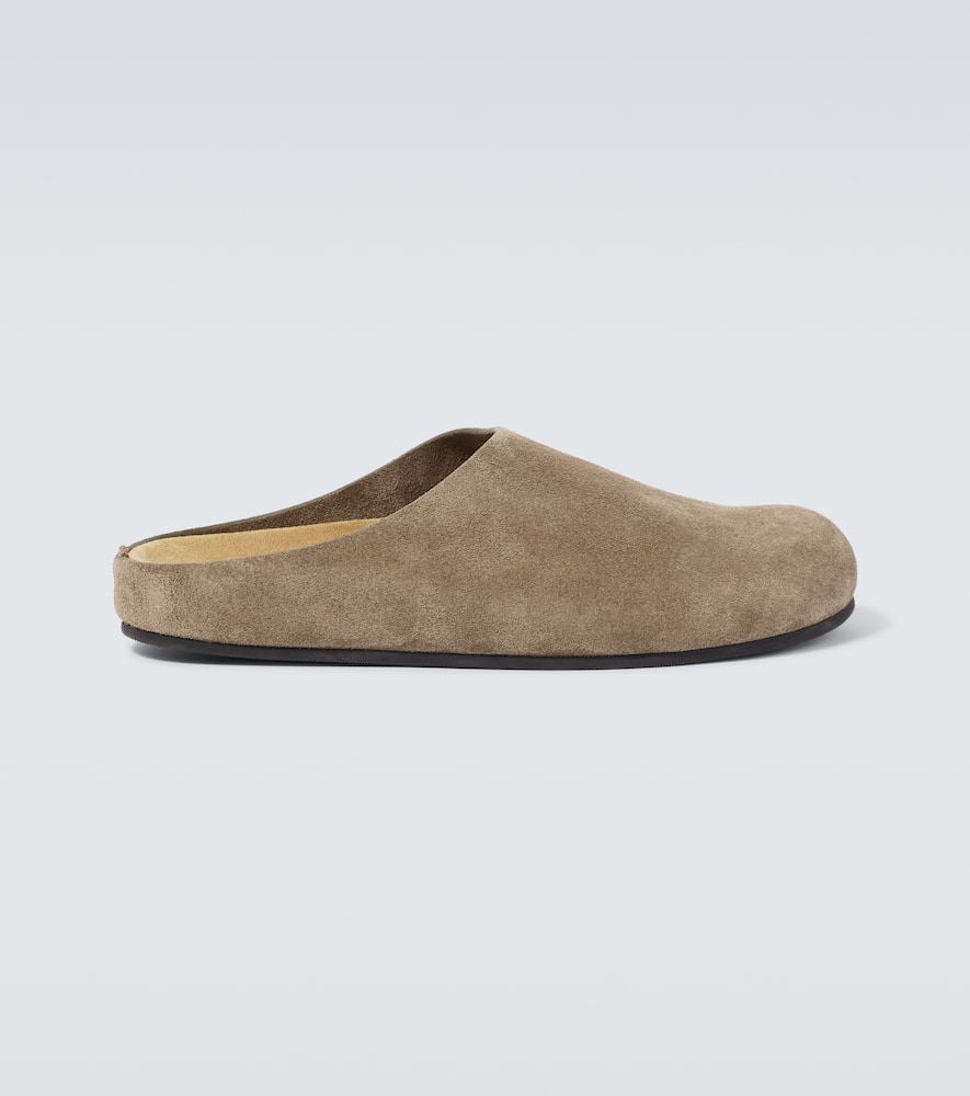 The Row Hugo suede clogs