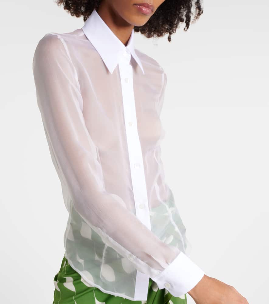 Silk and cotton shirt