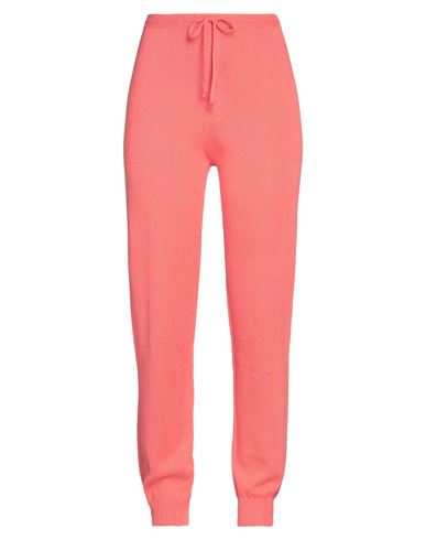 Pink Memories Woman Pants Coral Size 6 Cotton