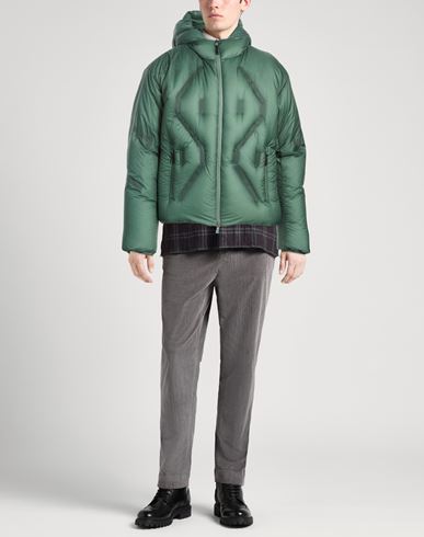 Man Jacket Emerald green Size 40 Polyamide, Polyester