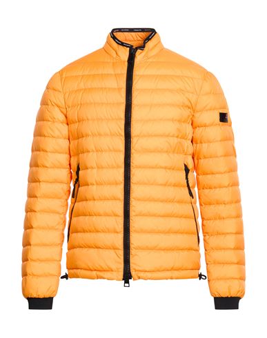 Man Puffer Orange Size L Polyamide