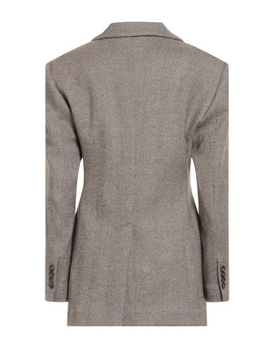 Woman Blazer Khaki Size 6 Virgin Wool, Wool, Polyamide, Elastane