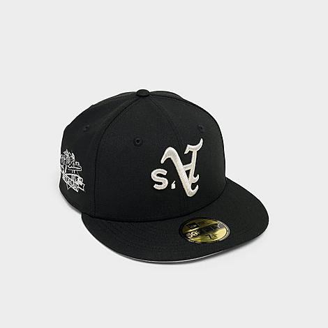 Athletics MLB Upside Down 59FIFTY Fitted Hat in Black/Silver