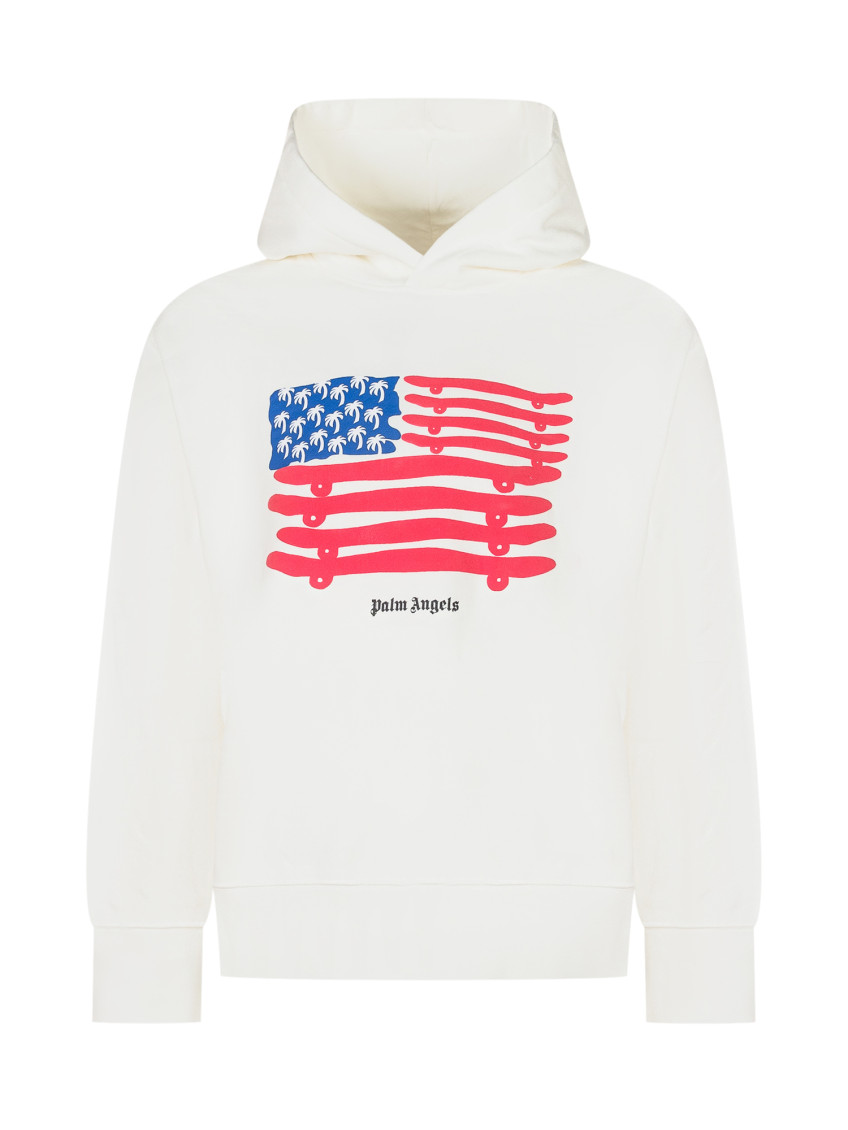 White Graphic Hoodie