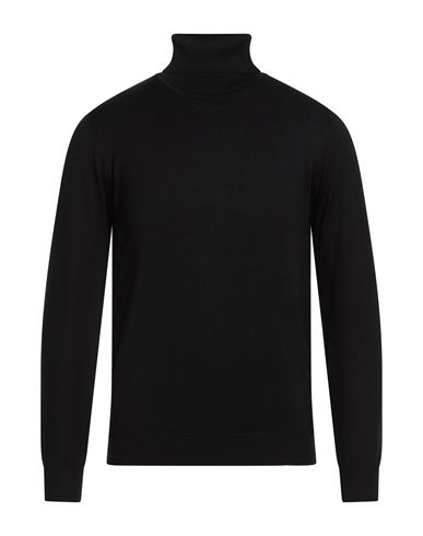 Man Turtleneck Black Size S Viscose, Nylon