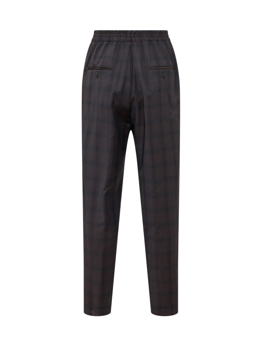 Black Relaxed Flat Front Pants