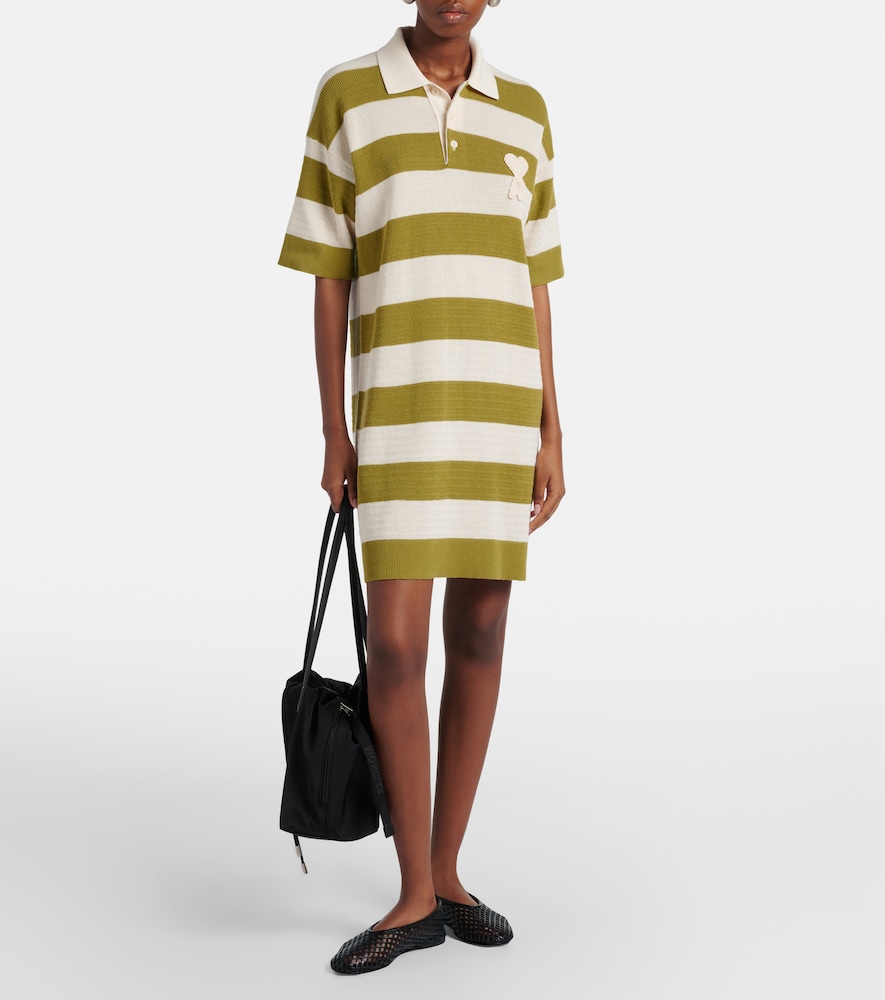Ami de Caur striped cotton polo dress