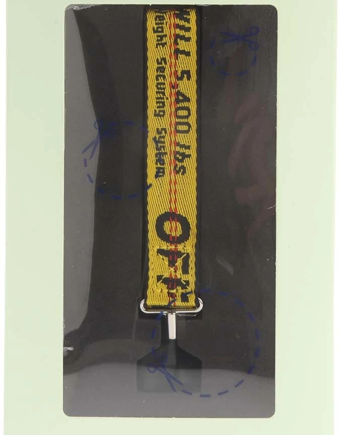 OFF-WHITE Men's Ind Belt Airpods Strap - Yellow - Size: ONE size