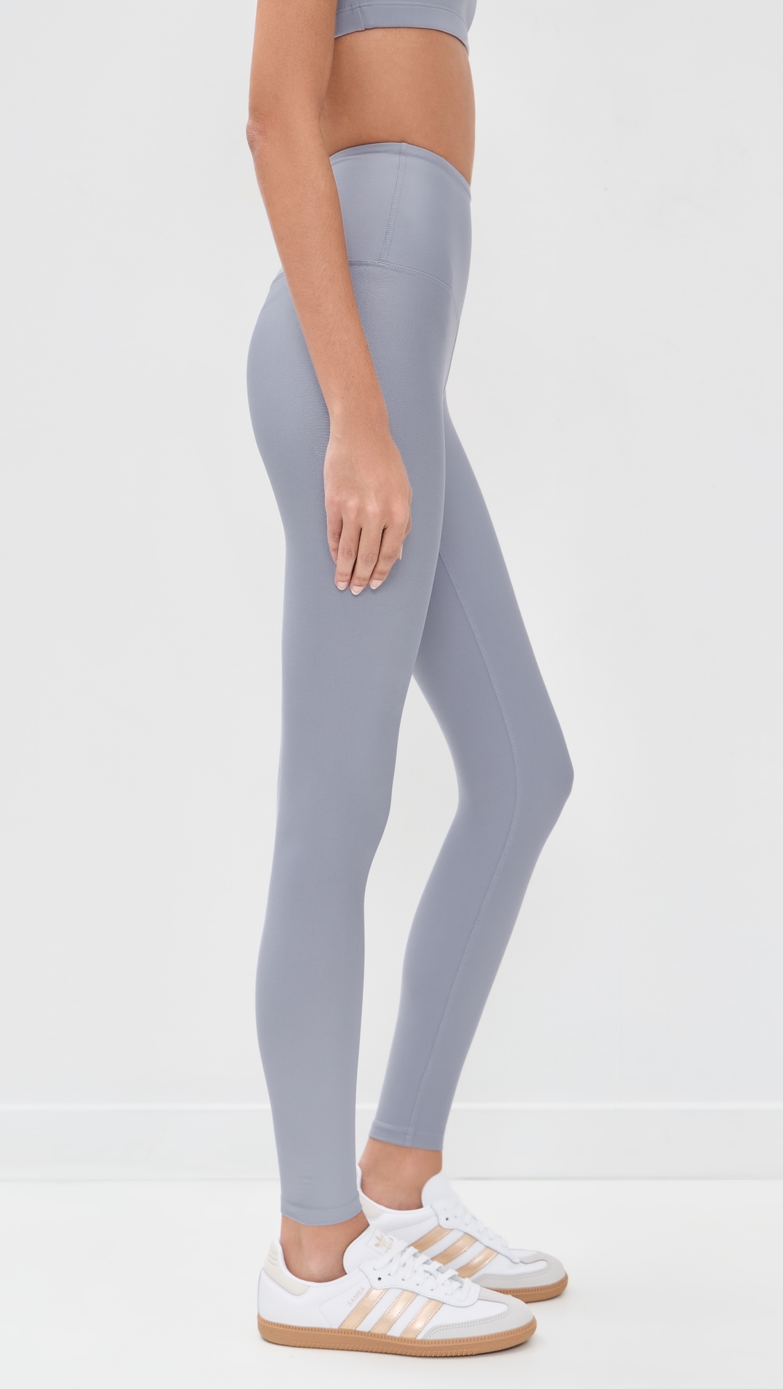 Recycled High Rise Leggings Lilac/Grey