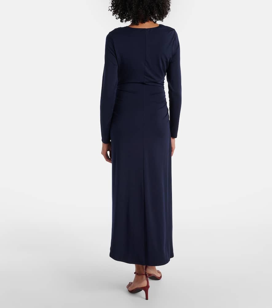 Gathered midi dress