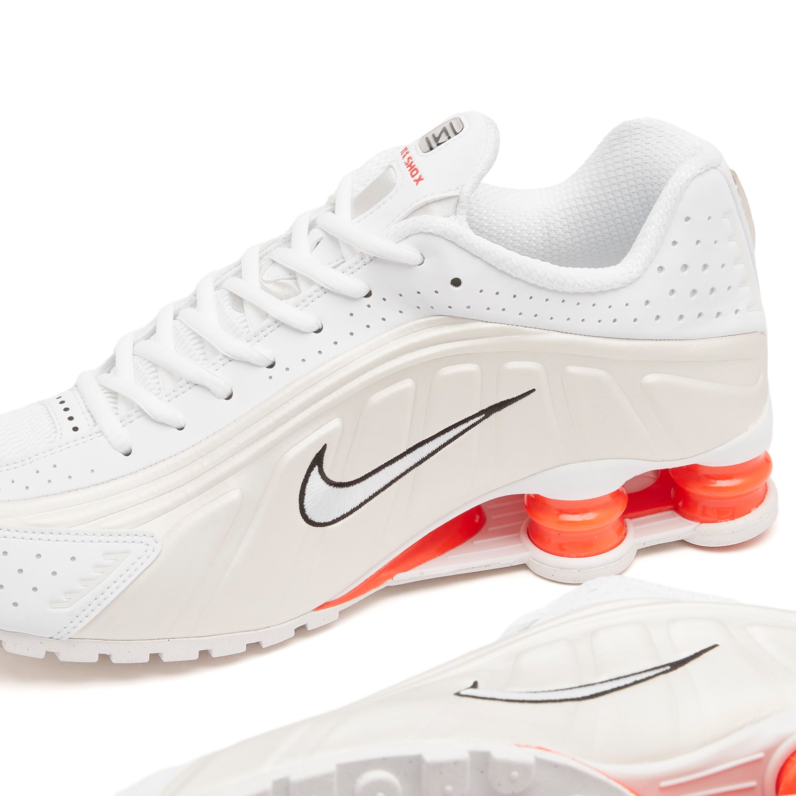 Nike Women's Shox R4 W Sneaker in White/Phantom/Red