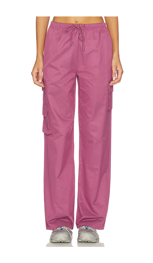 Astoria Wide Leg Pant in Mauve. L. Also in M, S
