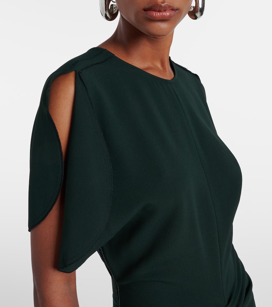 Gathered midi dress