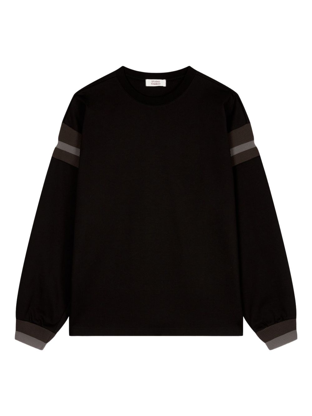 STUDIO TOMBOY armband long-sleeve T-shirt - Black