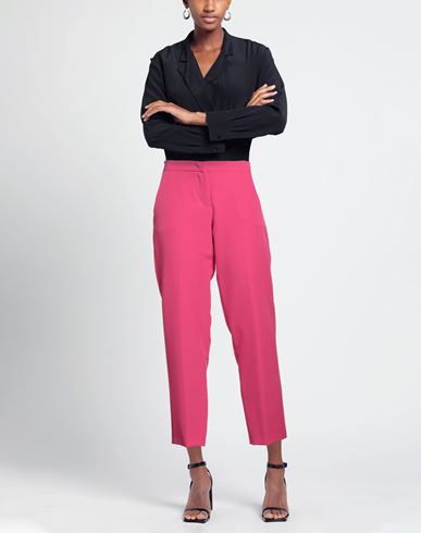 Woman Pants Magenta Size M Polyester, Elastane