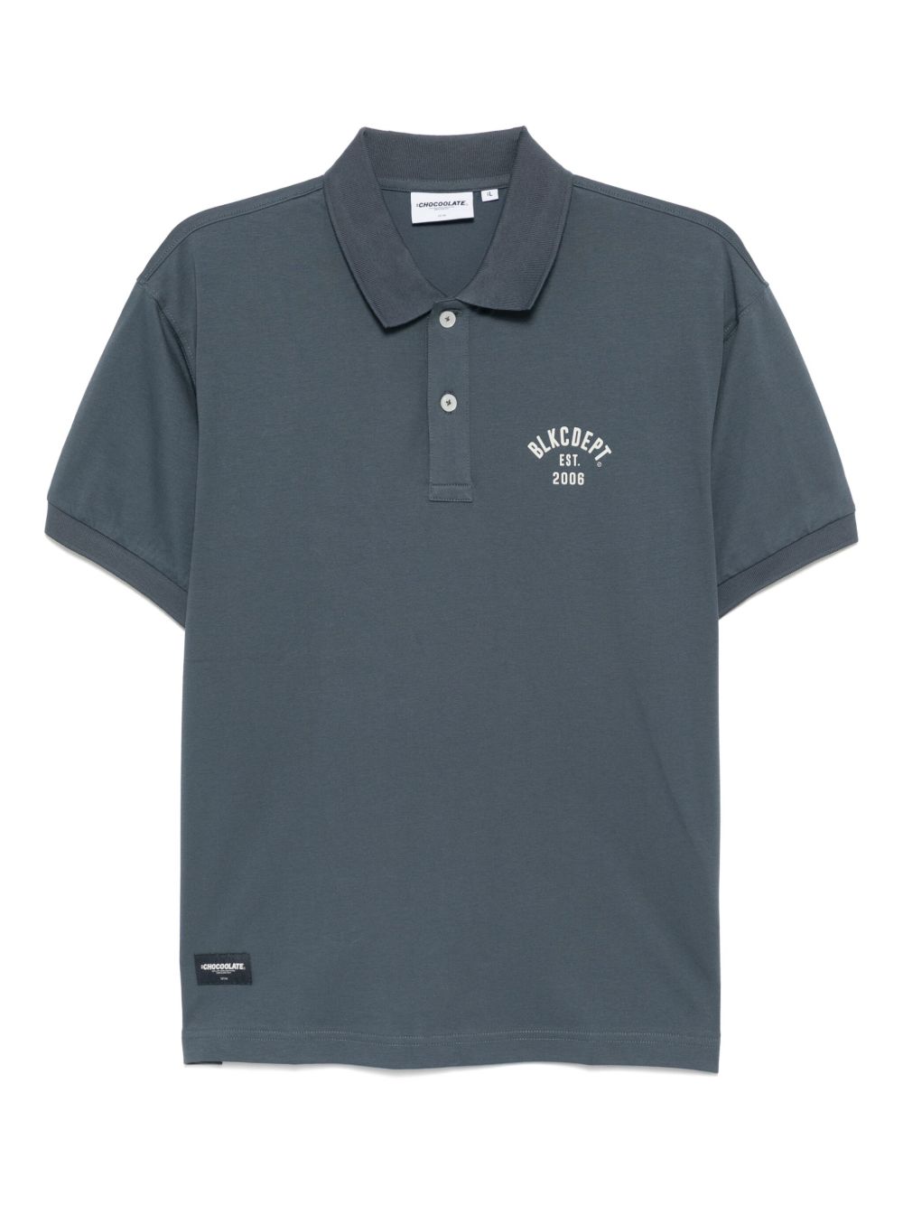 Logo-printed polo shirt - Blue