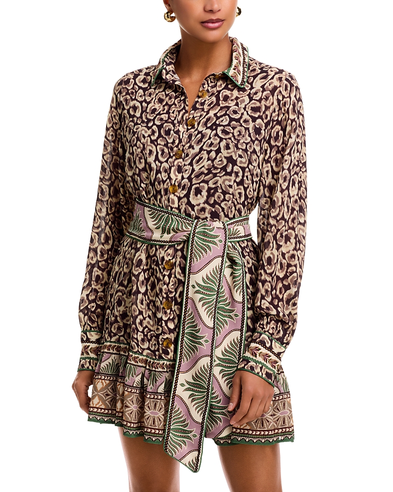 Leopard Belted Mini Dress