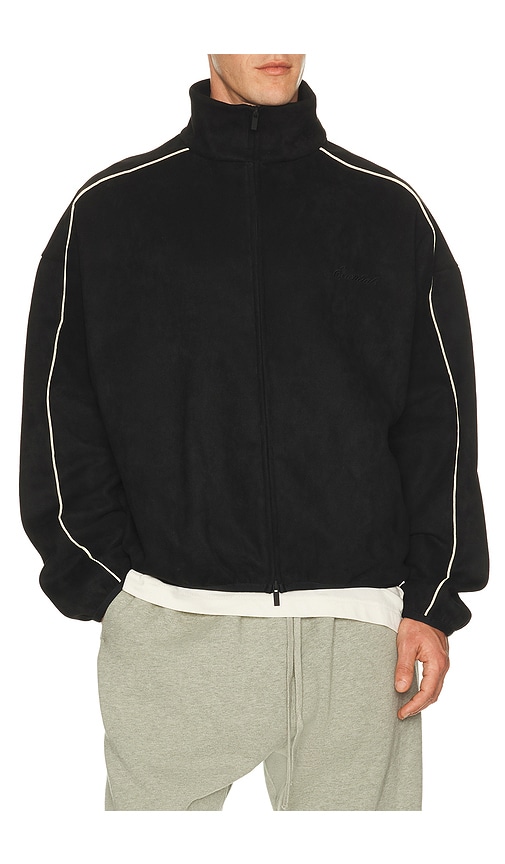 Fear of God ESSENTIALS Signature Modern Track Jacket in Vintage Black - Black. M also in L, S, XL/1X, XS, XXL/2X