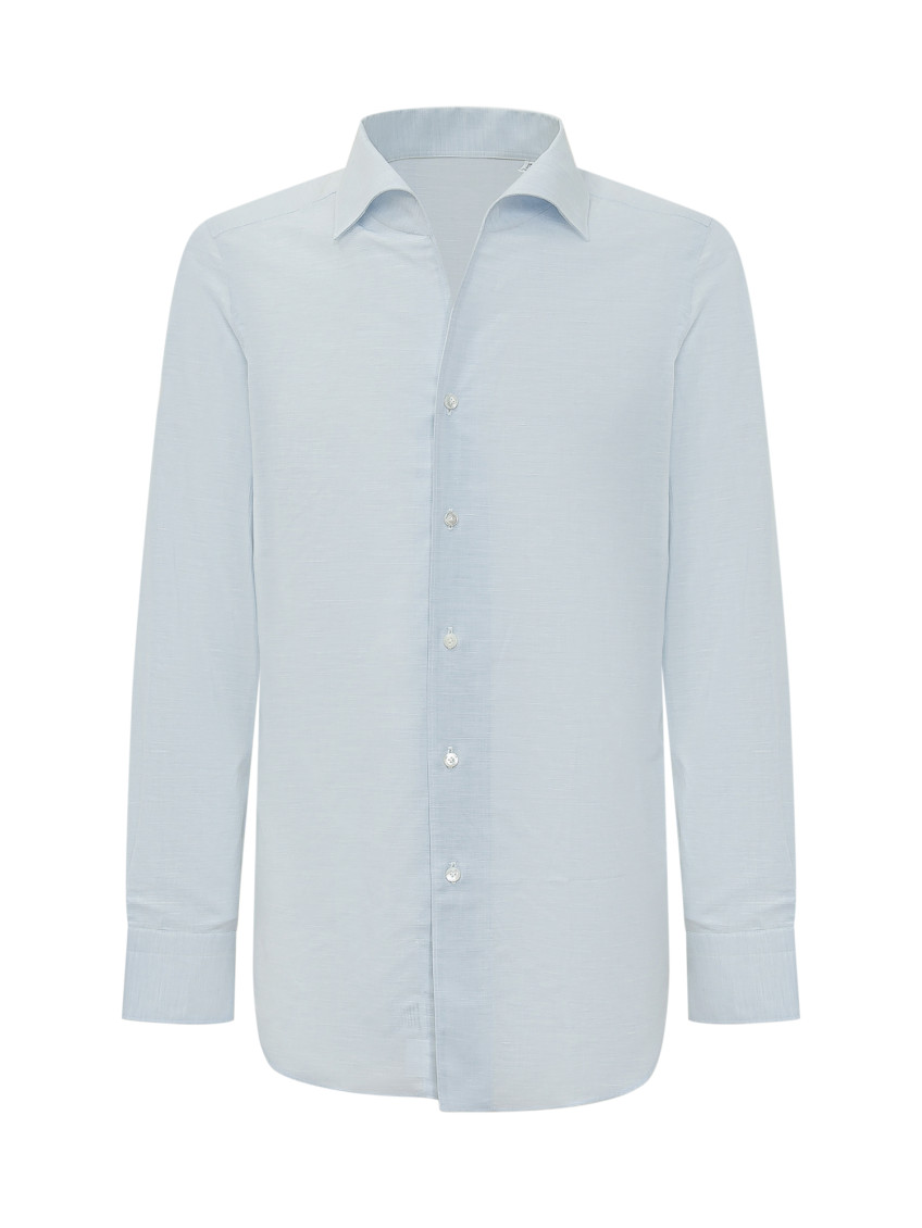 Light Blue Regular Solid Shirt