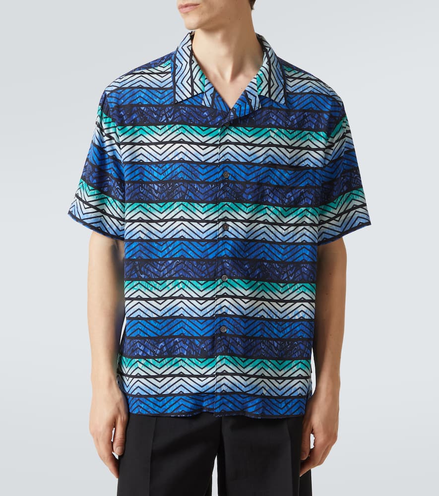 Zigzag bowling shirt