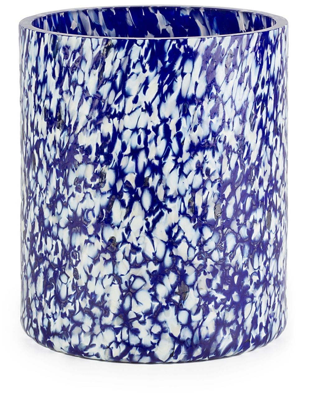 Macchia Murano glass medium vase - Blue