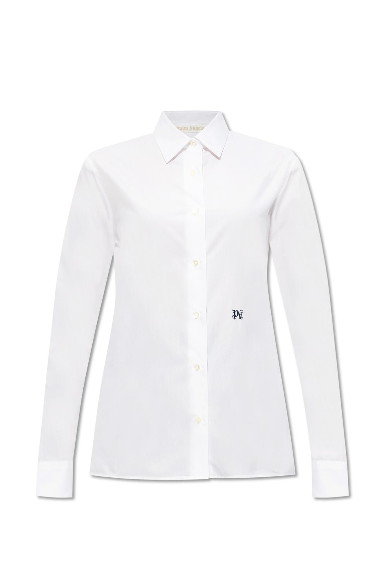 PA monogram cotton shirt - White