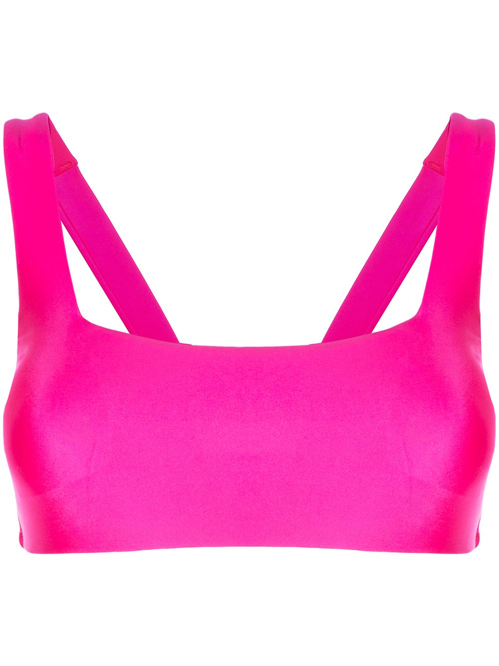 Square neck bikini top - Pink
