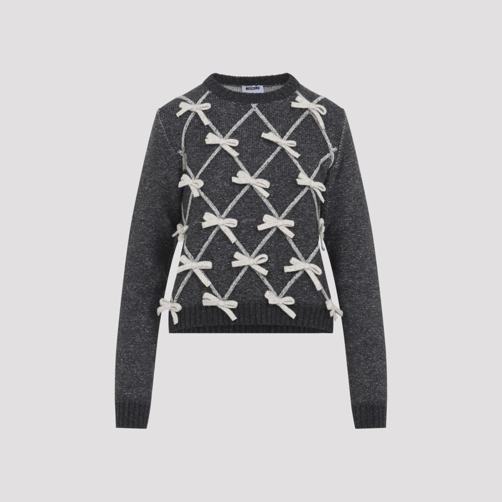 Grey Embellished Sweater