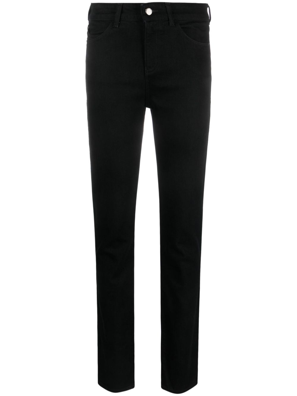 Mid-rise slim-fit jeans - Black