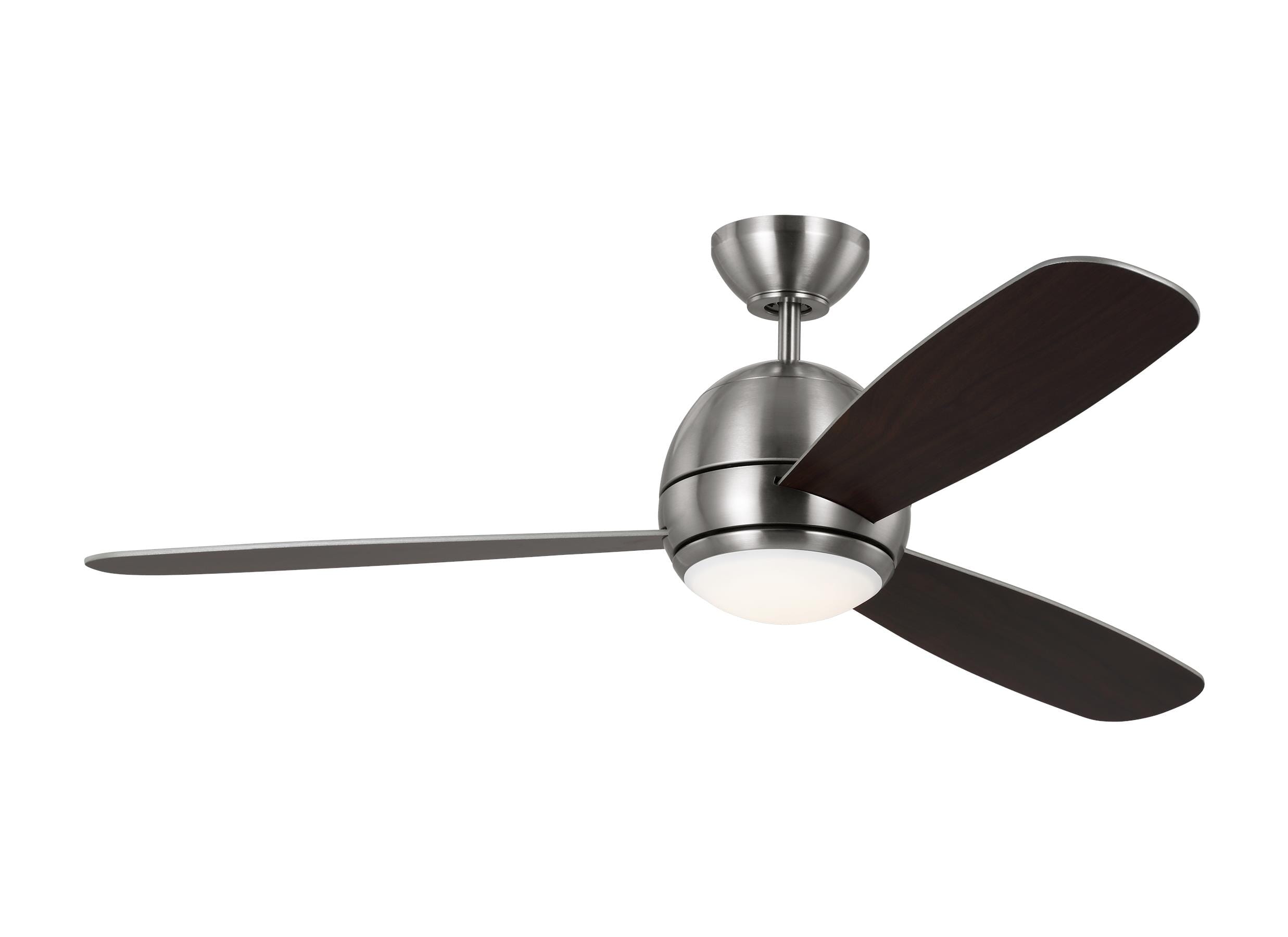 Brushed Steel 52" Ceiling Fan from the Orbis Collection