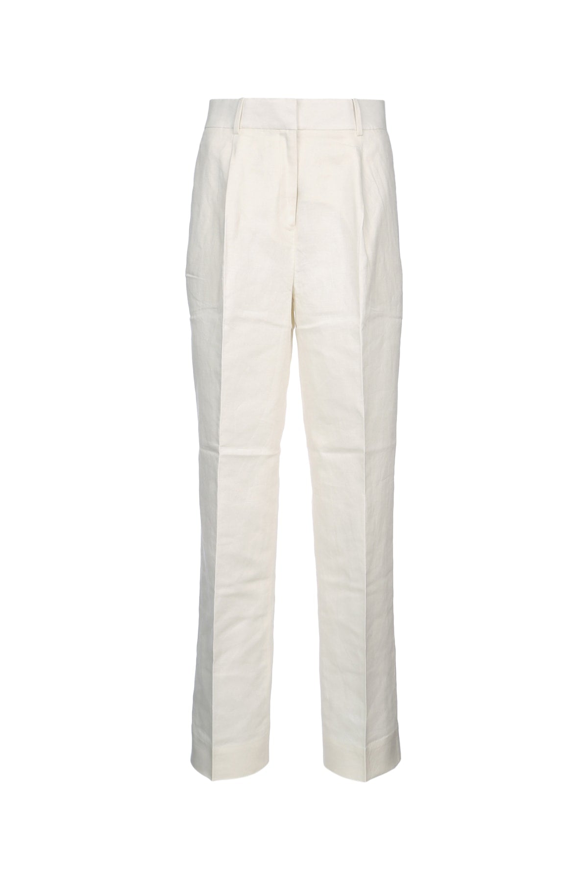 Linen Trousers — Beige