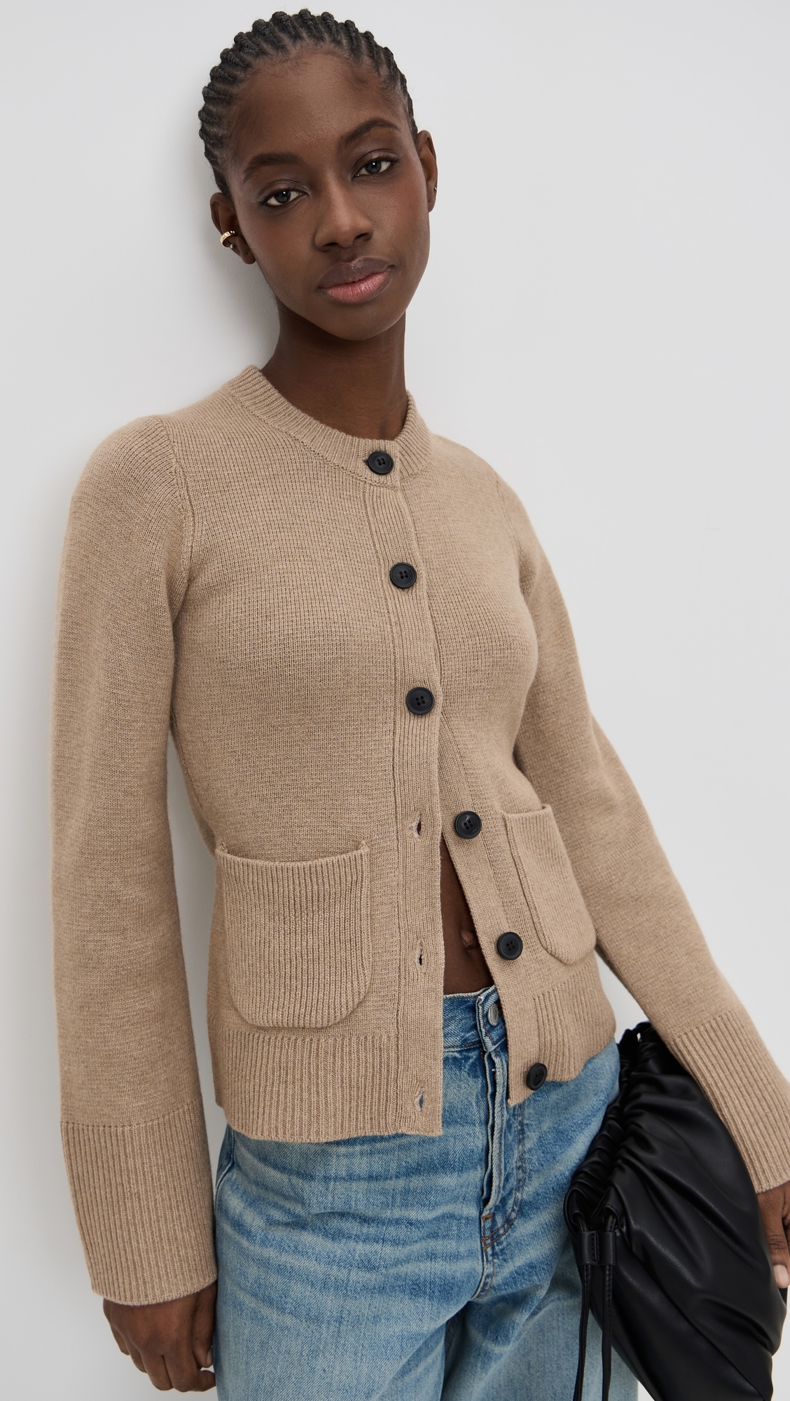 Dani Cinched Waist Cardigan Toasted Wheat